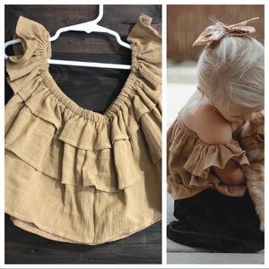 2t off the shoulder ruffle top